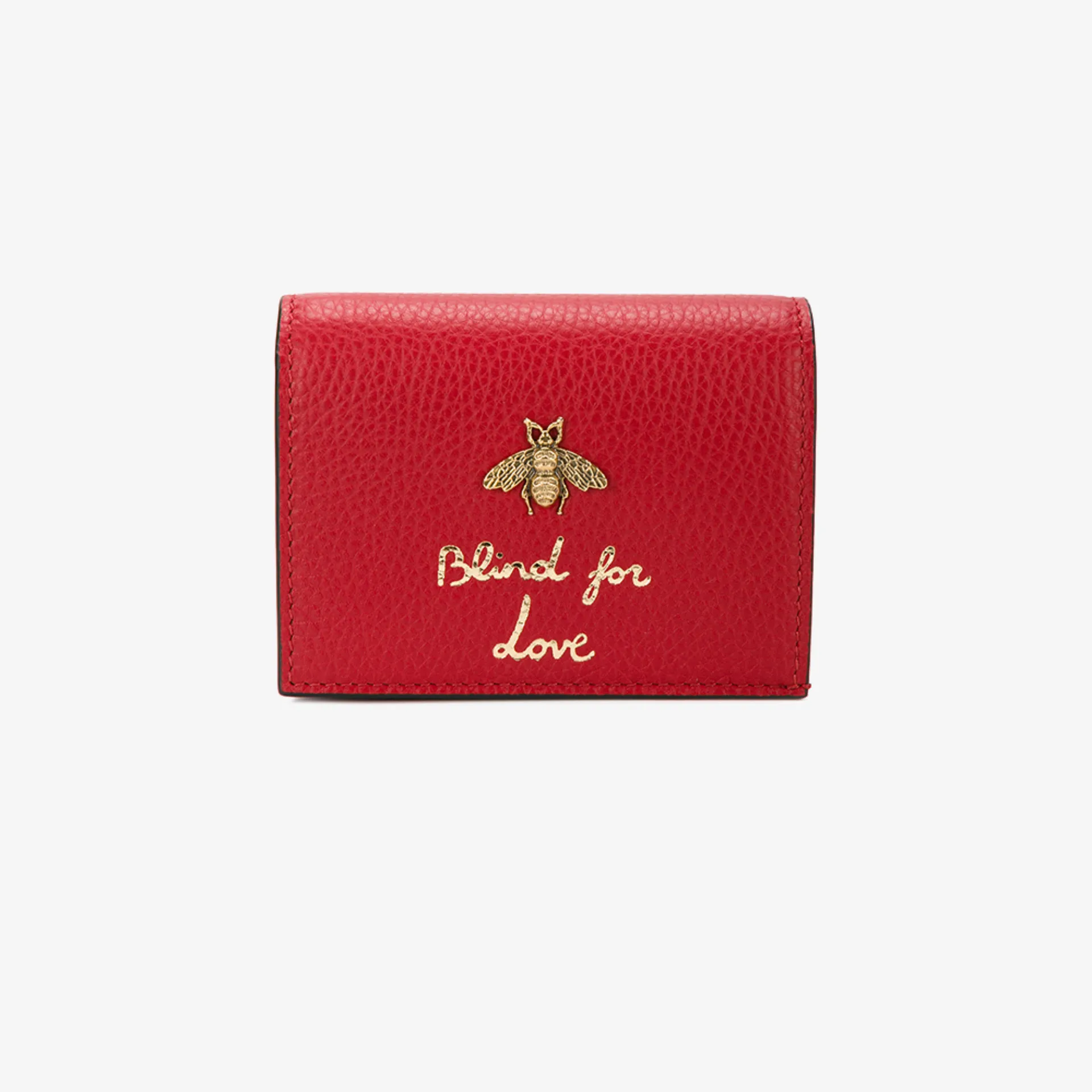 Gucci bee embroidered wallet